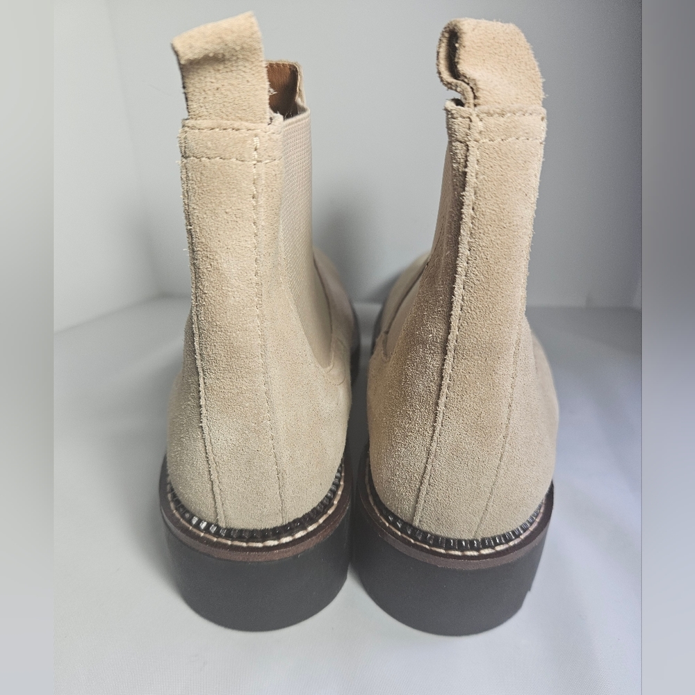 Caslon Tan Suede Ankle Boots - Picture 3 of 6